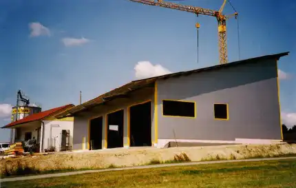 2013 - Betriebszweig Bioenergie Tann Neubau Werkstatt in Stahlbau und Hackschnitellager