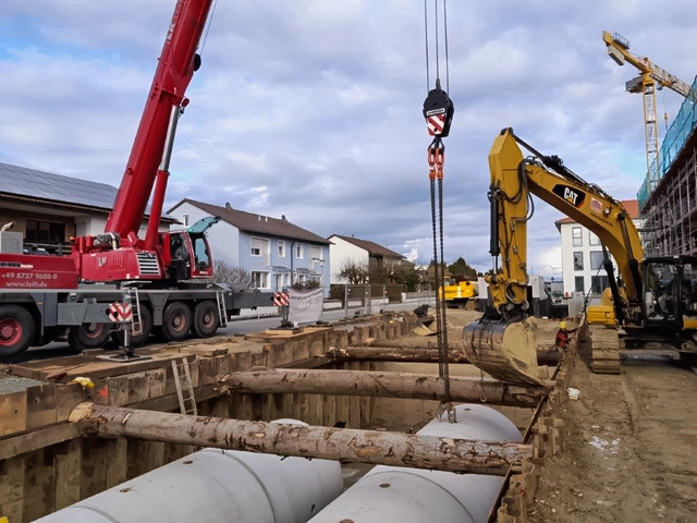 Baustelle Osterhofen - Rückstauraumkanal -5